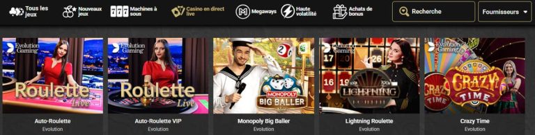 Woopwin Casino jeux live